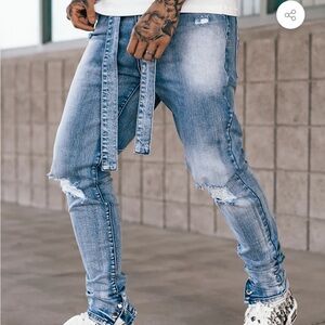 PRSTGE DENIM MENS ICE JEANS V1 IN BLUE size 32